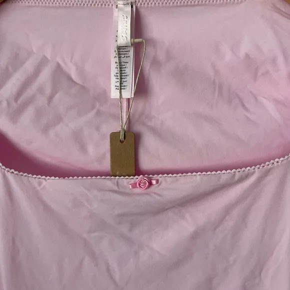 Skims Cherry Blossom Tonal Fits Everybody Picot Long Sleeve One Z Women's Sz XS - Picture 3 of 8